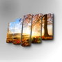 Wallity Cuadro Decorativo en Lienzo 5 Piezas 5PUC-030 Multicolor
